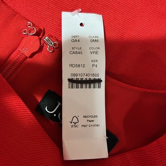 J. Crew High-neck sheath dress in stretch linen blend Red NWT 4P - Picture 8 of 12